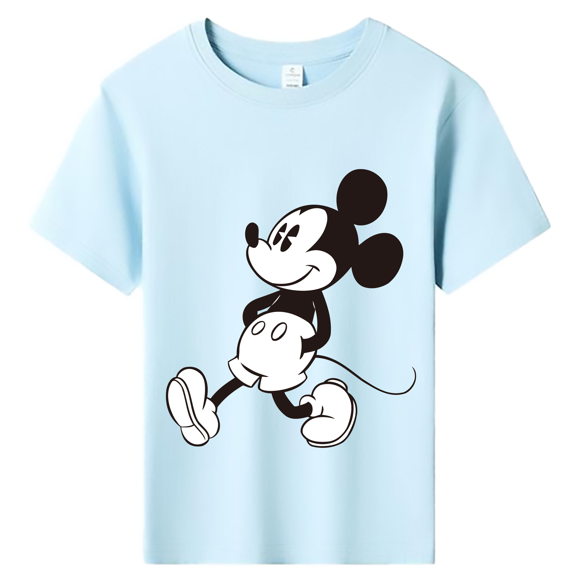 ミッキーマウス Mickey Mouse 綿100％キッズTシャツ（フロントプリント）